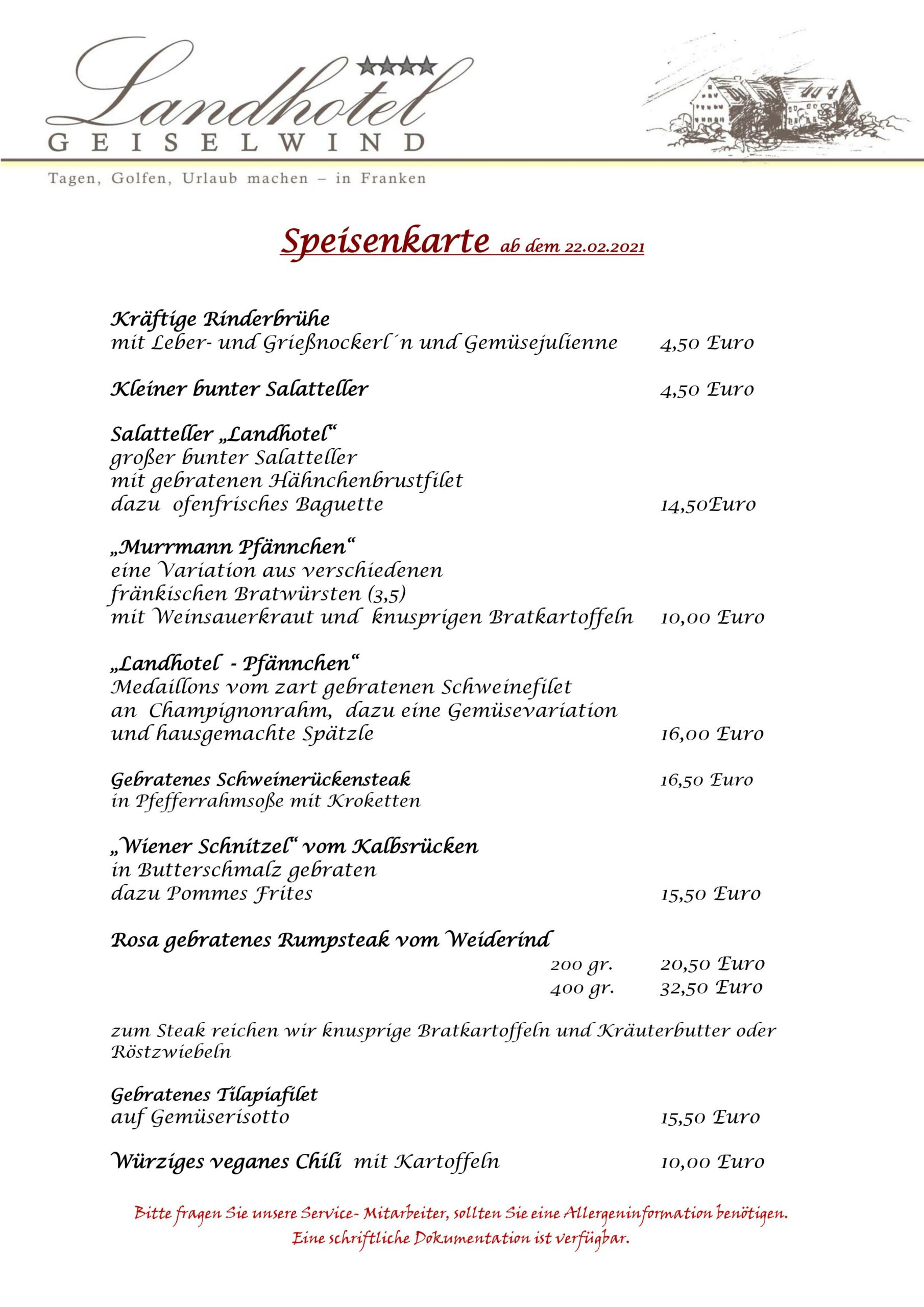 Geiselwind Essen Hinterhaus Essen Speisekarte : Gasthof zur Ruine Hinterhaus Spitz ...